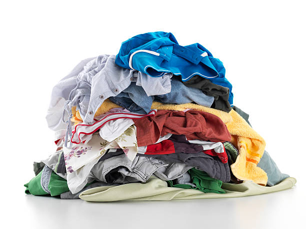 Laundry heap on the white background. Hasselblad H4D XXXL